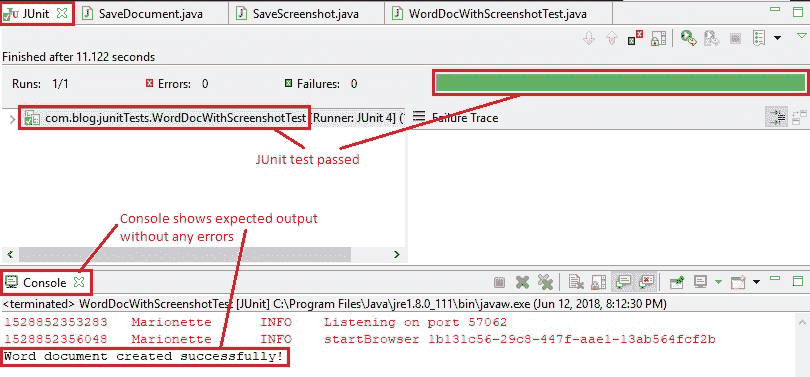 Document Eclipse output