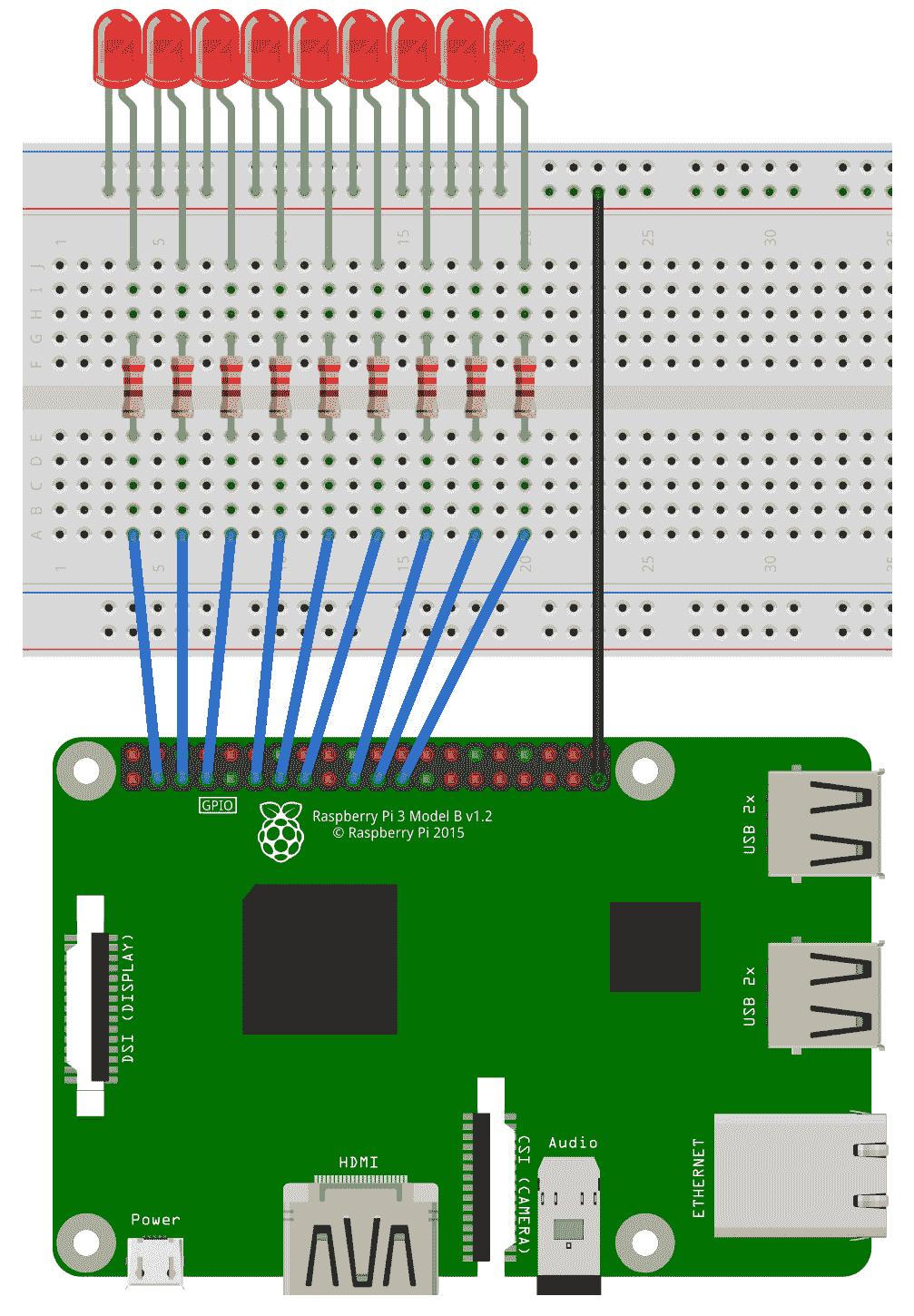 Figure 3.20 – A diagram for the chaser circuit 