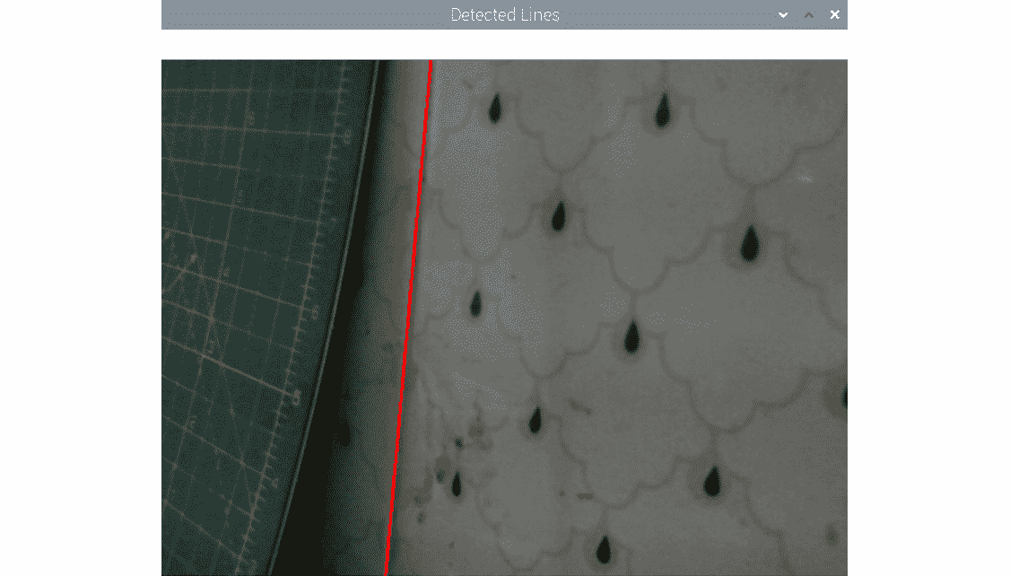 Figure 8.6 – The detected lines 