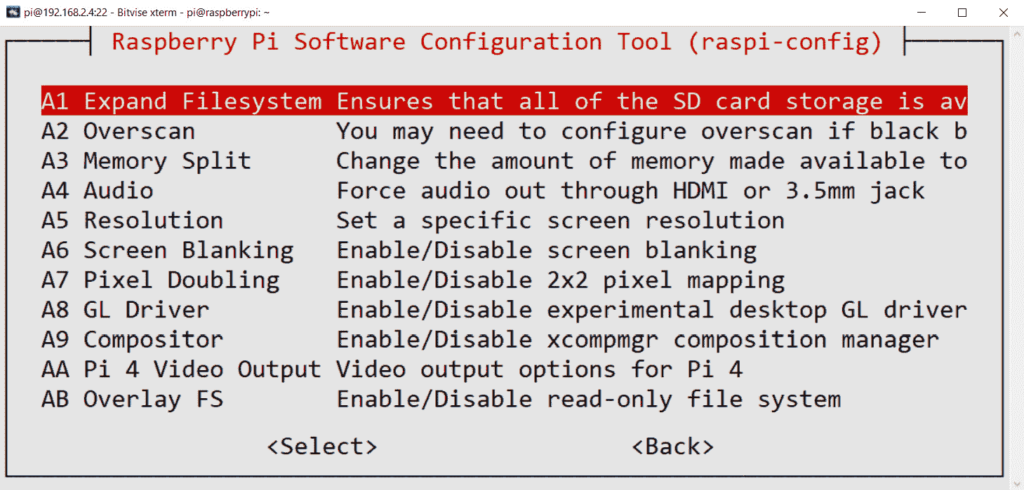 Figure 13.11 – Advanced Options 