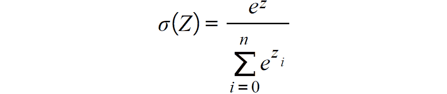 Figure 2.9: Softmax activation function 