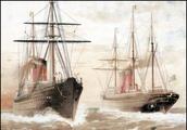 19世纪维多利亚时代的奢华邮轮翁布里亚号和伊特鲁里亚号