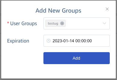 Share topic add user groups