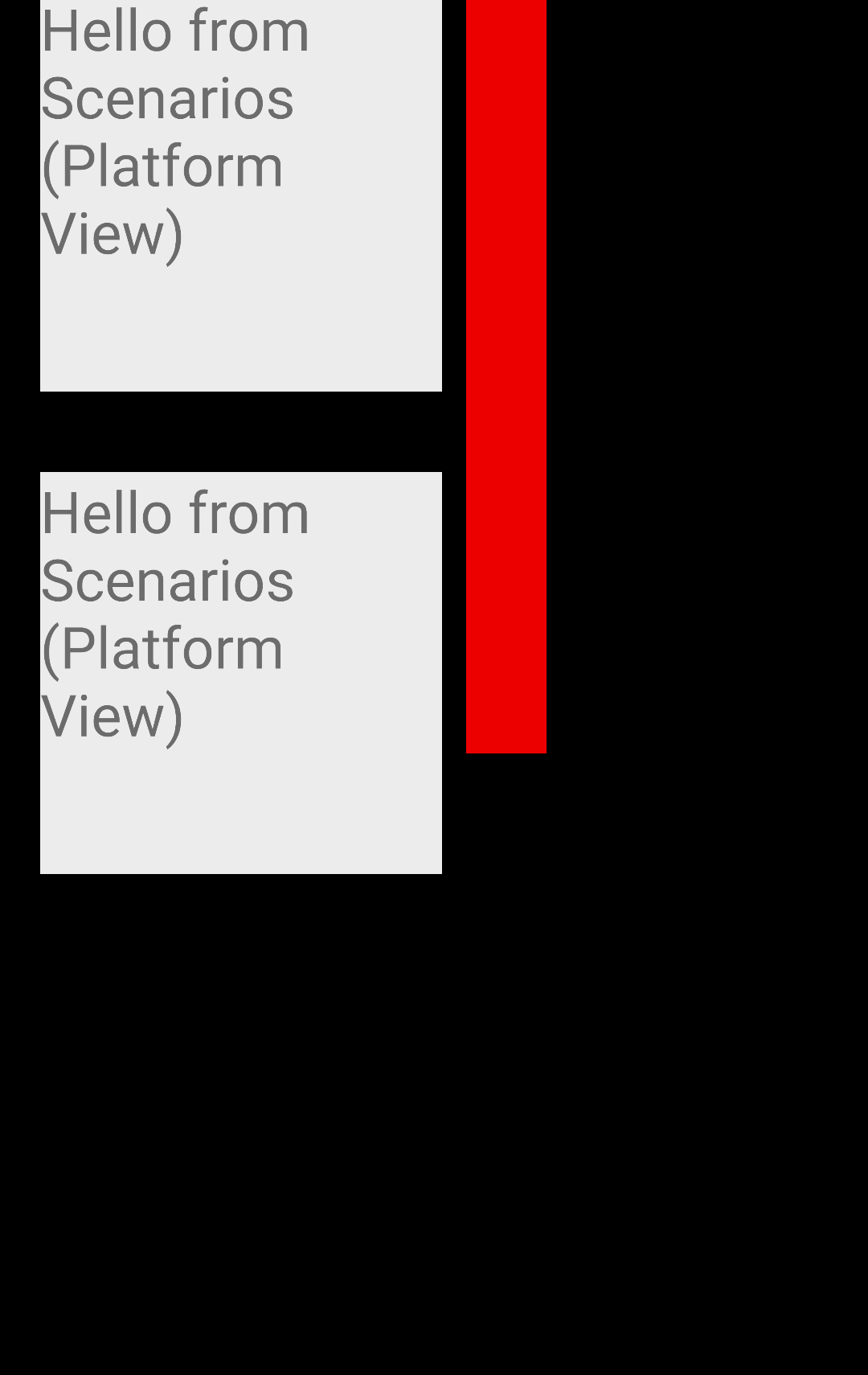 testing/scenario_app/android/reports/screenshots/dev.flutter.scenariosui.PlatformTextureUiTests__testPlatformViewMultipleWithoutOverlays.png